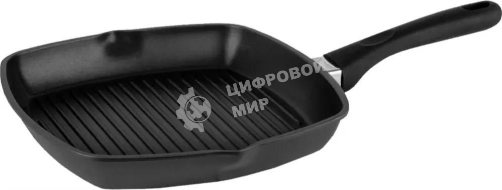 Сковорода-гриль Rondell Patron RDA-1443, 28 см, без крышки, серый