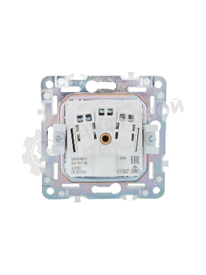 Розетка 1-местная IEK SKANDY SK-R11B (SK-R16-16-44-K10) с заземлением, с защитными шторками и крышкой 16А IP44, бежевый