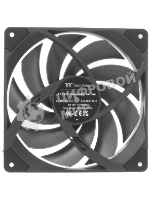 Вентилятор Thermaltake Toughfan EX14 Pro реверсивный 140x140x25mm черный 4-pin 31.6-34.1dB Ret (CL-F172-PL14BL-A)