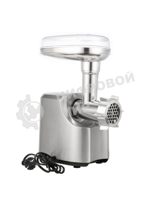 Мясорубка электрическая Centek CT-1606 серебиристый, 3000 Вт, 3.0 кг/мин, реверс, металлический лоток, насадки - 5