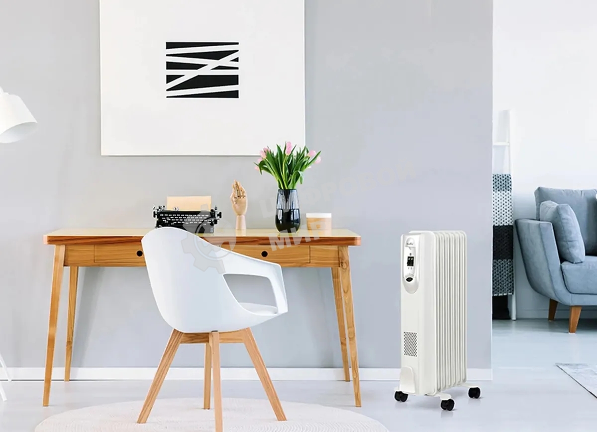 Обогреватель масляный Ballu Comfort BOH/CM-09WDN (9 секций) белый, 2000 Вт, 25 м2, термостат