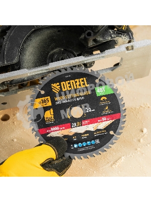 Пильный диск по дереву Denzel ф165 х 20 мм, 48 зубьев 733257