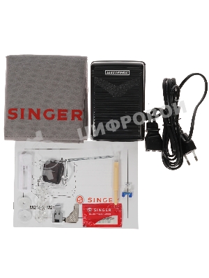 Швейная машина Singer M 2105 белый, электромеханическая, вертикальный качающийся, 8 операций, петля полуавтомат