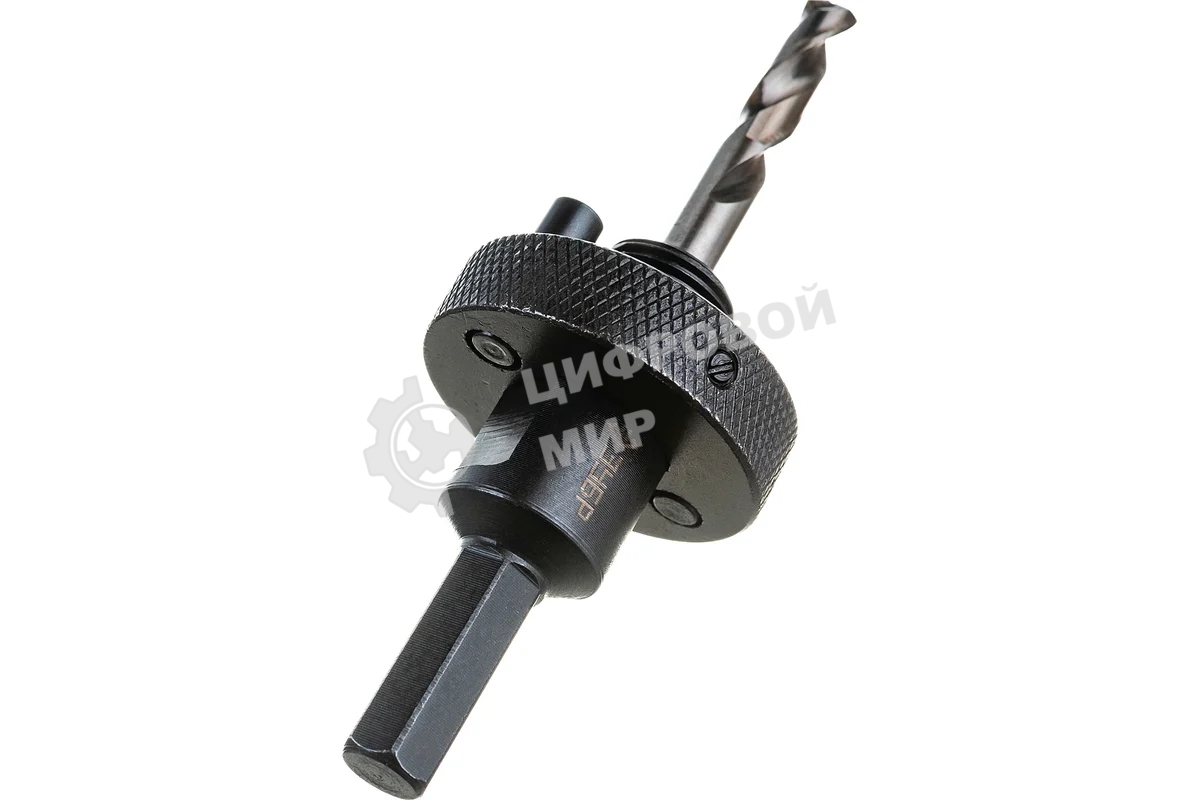 Переходник Зубр 29534_z01державка ЭКСПЕРТ для BiMet коронок пружинный фиксатор HEX d32-152мм