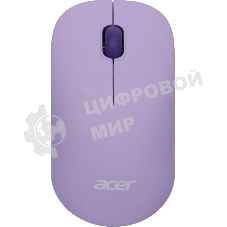 Мышь беспроводная Acer OMR205 фиолетовый, 1200 dpi, радиоканал, USB, кнопки - 3