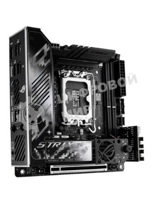 Материнская плата ASUS ROG STRIX Z890-I GAMING WIFI, LGA 1851, Intel Z890, 2xDDR5, 2xSATA, 2xM.2, 1xPCIe 5.0 x16, 1xHDMI, 2xUSB-C Thunderbolt 4, 1xUSB-C 20Gbps, 3xUSB-A 10Gbps, 1xUSB-A 5Gbps, 2xUSB-A 2.0, 1x 2.5Gb LAN, Mini-ITX