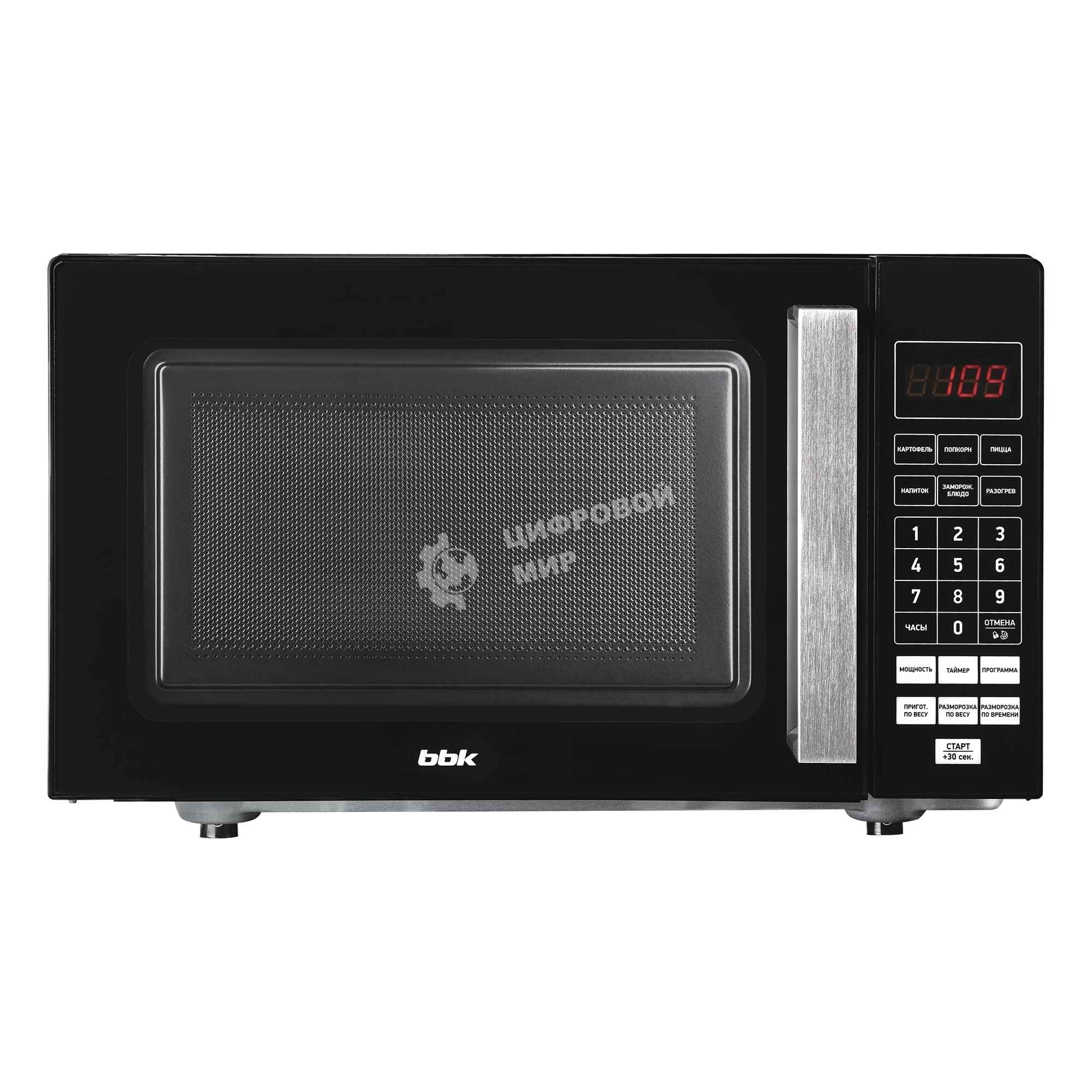 Микроволновая печь BBK 20MWS-779S/B черный, 20 л, 700 Вт, переключатели - сенсор