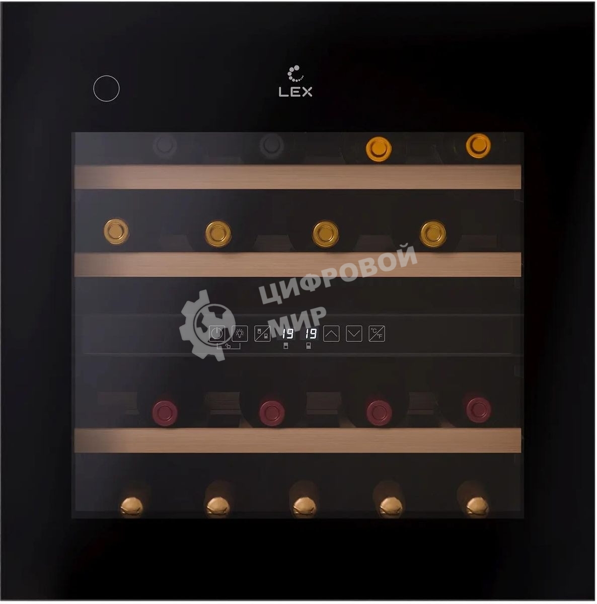 Винный шкаф LEX LWD6036BL dual zone PP 1-нокамерн. черный (CHAT500008)