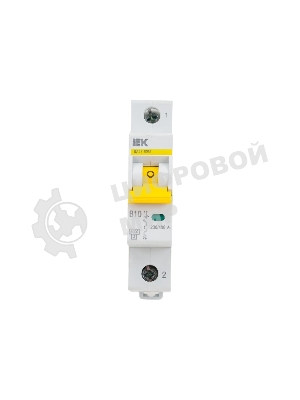 Выключатель автоматический IEK MVA31-1-010-B 10A тип B 6kA 1П 230В 1мод белый (упак.:1шт)