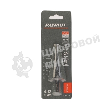 Сверло PATRIOT EXPERT по металлу ступенчатое 4-12 мм, Р6М5, упаковка блистер