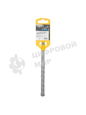 Бур по бетону Denzel цельная крестовая пластина, 12x165 мм, SDS PLUS