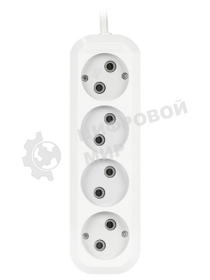 Удлинитель Smartbuy (SBE-10-4-02-N) 4 гнз х 2,0 м (10А/2.2 кВт, ПВС 2х1.0)