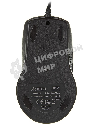 Мышь проводная A4Tech F5 черный, 3000 dpi, USB, кнопки - 7