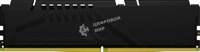 Оперативная память Kingston Fury Beast, DDR5, 32GB (1x32GB), 5600 MHz, CL40, с радиатором, чёрный