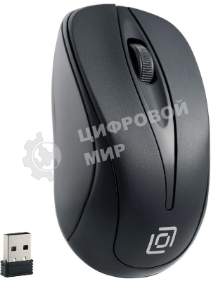 Мышь беспроводная Oklick 675MW черный, 800 dpi, радиоканал, USB, кнопки - 3