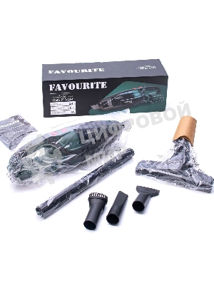 Пылесос автомобильный FAVOURITE OBS 21 VCM (Без АКБ и ЗУ) зелёный, 21 Вт, уборка сухая, пылесборник контейнер 0.6 л