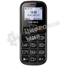 Мобильный телефон teXet TM-B322 черный-красный