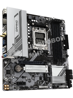 Материнская плата Gigabyte B650M GAMING PLUS WIFI, AM5, AMD B650, 4xDDR5, 4xSATA, 2xM.2, 1xPCIe 4.0 x16, 1xPCIe x1, 1xHDMI, 2xDP, 1x2.5Gb LAN, Wi-Fi 6E, Bluetooth 5.3, 1xUSB-C 5Gbps, 3xUSB-A 5Gbps, 2xUSB-A 2.0, 1xPS/2, 3x3.5 мм, 7.1, mATX