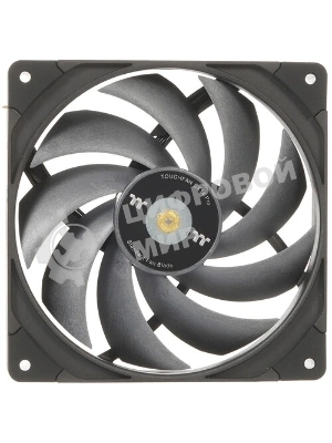 Вентилятор Thermaltake Toughfan EX14 Pro реверсивный 140x140x25mm черный 4-pin 31.6-34.1dB Ret (CL-F172-PL14BL-A)