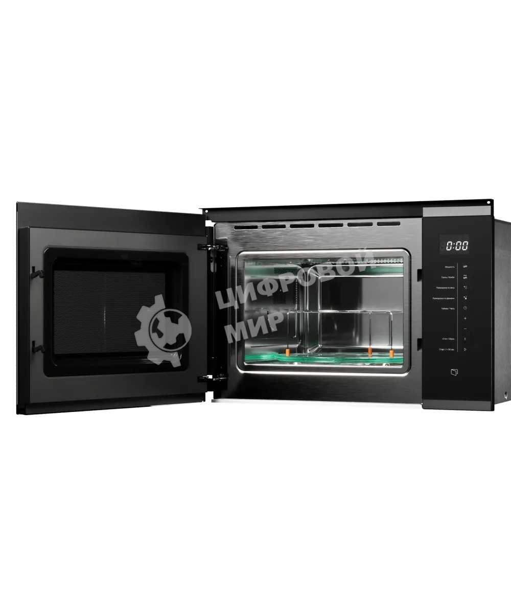 Встраиваемая микроволновая печь Kuppersberg HMW 651 BX черный/нержавеющая сталь