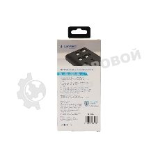 Портативный аккумулятор Gembird GPB-10C, 10000мА·ч, 2A, 4 встроенных кабеля, черный