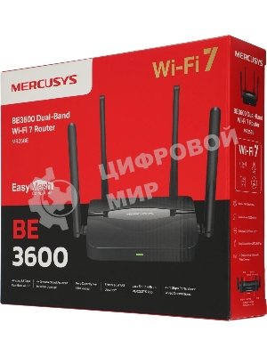 Двухдиапазонный роутер Wi-Fi 7 Mercusys MR25BE BE3600