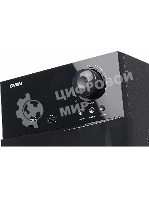 Аудиоколонки SVEN HT-210, черный, акустическая система 5.1, мощность (RMS):50Вт+5x15Вт, Bluetooth, Optical, Coaxial, FM-тюнер, USB/SD, дисплей, ПДУ