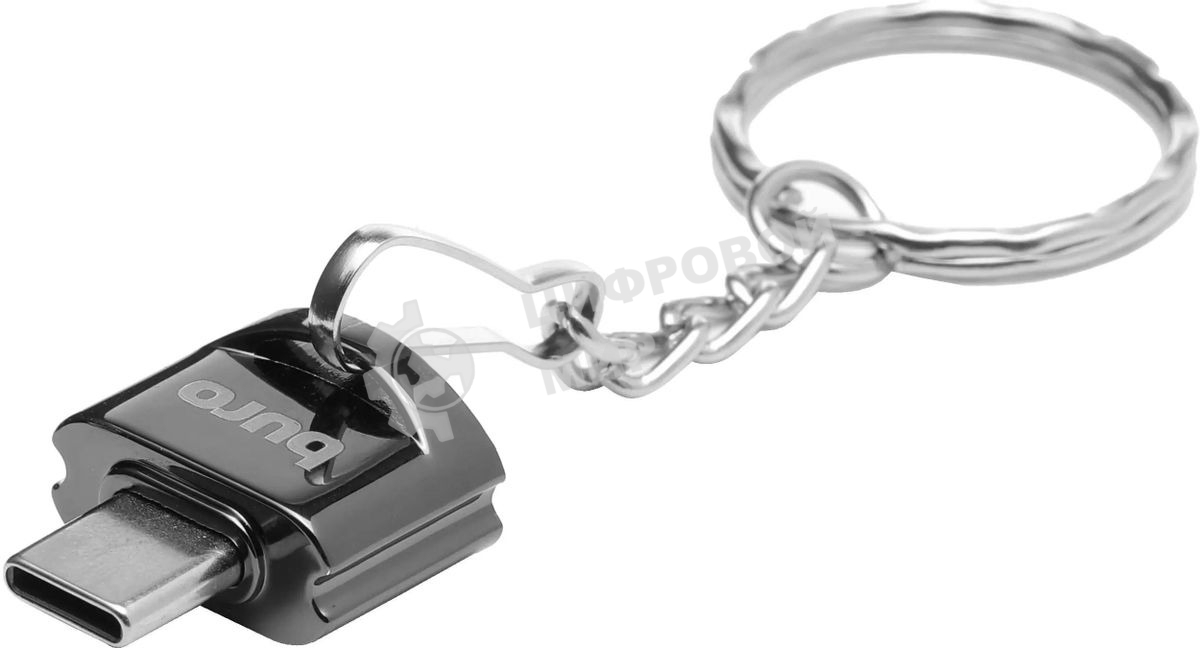 Кард-ридер Buro BU-CR-201/черный/MMC/MS/RS-MMC/SD/SDHC/USB 2.0/пластик