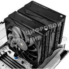 Устройство охлаждения (кулер) Thermalright Royal Knight 120 Soc-AM5/AM4/1200/1700/1851 черный 4-pin 28.4dB Al+Cu Ret (RK120-BL)