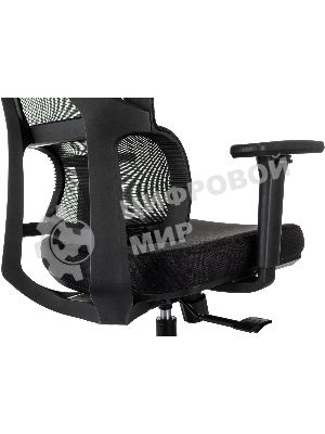 Кресло Бюрократ MC-711N-H черный, сетка, подголовник