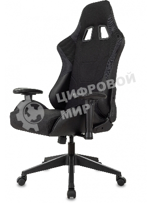 Кресло Бюрократ VIKING 4 AERO BLACK EDITION черный, экокожа, 120 кг, механизм качания