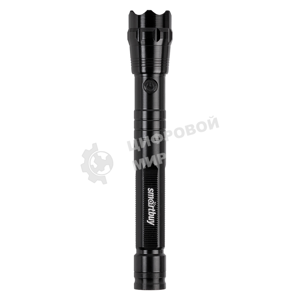 Светодиодный алюминиевый фонарь Smartbuy SBF-600-K 1Вт 2AA, черный