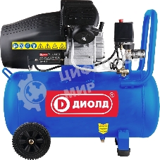 Компрессор поршневой Диолд КВП-2-2100-50 масляный 340л/мин 50л 2100Вт синий/черный