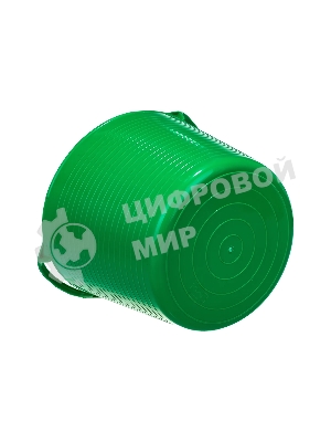 Ведро гибкое Сибртех сверхпрочное 14 л, зеленый