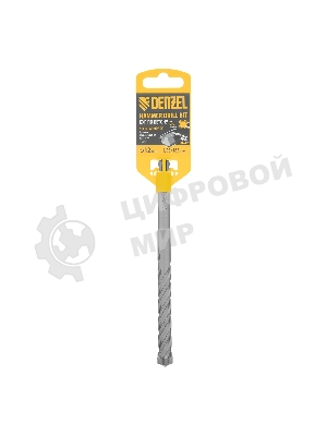Бур по бетону Denzel цельная крестовая пластина, 12x165 мм, SDS PLUS