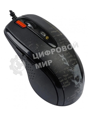 Мышь проводная A4Tech F5 черный, 3000 dpi, USB, кнопки - 7