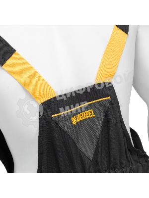 Полукомбинезон профессиональный рабочий Denzel 65% полиэстер 35% хлопок, M