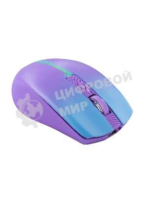 Мышь беспроводная Defender Mystery MM-301 фиолетовый, 1600 dpi, радиоканал, Bluetooth, USB, кнопки - 6