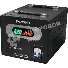 Напольный стабилизатор напряжения SMARTWATT AVR TOWER 5000RF (140W - 260W, 5000VA, 5 кВт, 50-60 Гц, LED-дисплей, релейны