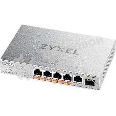 Коммутатор Zyxel XMG-105HP-EU0101F (L2) 5x2.5 Гбит/с 1SFP+ 4PoE++ 70W неуправляемый