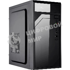 Компьютерный корпус KingPrice KPCC-MN208 черный без БП mATX 1x80мм 2x120мм 2xUSB 2.0 audio