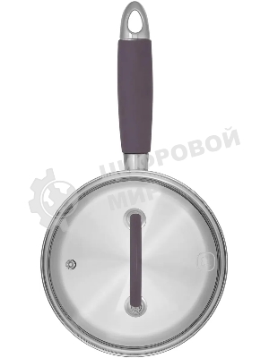 Ковш Rondell Akzent RDS-1386, 1.3 л, с крышкой, стальной