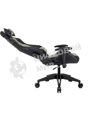 Кресло Knight Outrid Smile черный, экокожа, 120 кг, механизм качания