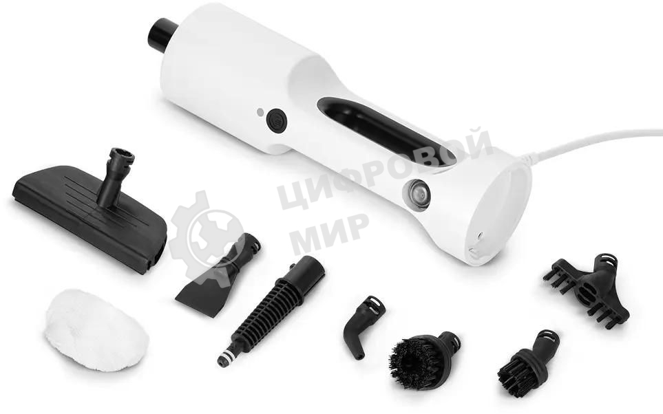 Швабра паровая Kitfort КТ-1062 1500Вт белый/черный