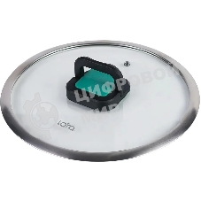 Кастрюля LARA LR02-245 Изумруд 6,4 л, нержавеющая сталь, с крышкой