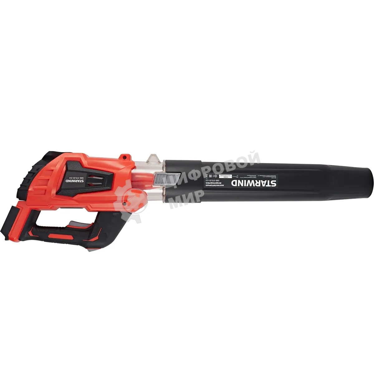 Воздуходувка Starwind SBB-570.20-0.0 пит.:от аккум. красный/черный