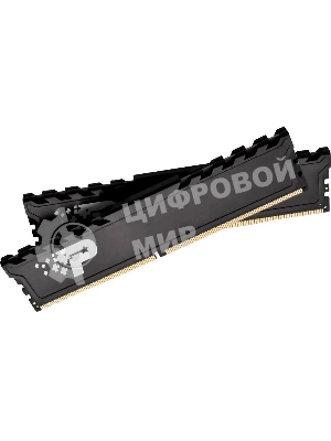 Оперативная память Patriot Signature, DDR4, 16GB (2x8 GB), 3200 MHz, CL22, DIMM, радиатор, черный