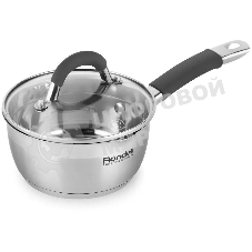 Ковш Rondell Flamme RDS-026, 1.3л, 16см, с крышкой, стальной
