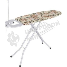 Доска гладильная DOGRULAR КАПИТОЛ белый, чехол с подкладкой из хлопка, подставка под утюг