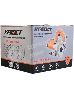 Циркулярная пила (дисковая) Креост KE-1200-125-A 1200Вт (ручная) D диска.:125мм